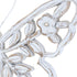 Set of Two White And Beige Polyresin Butterfly Tabletop Sculptures