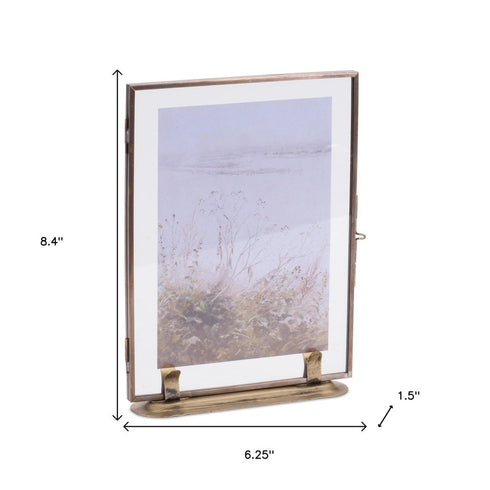 8" Gold Iron Tabletop Sign