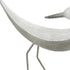 Set of Two White Polyresin Bird Figurine