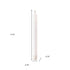 Set of Two White Unscented Candle Flameless Taper Candles