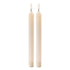 Set of Two Beige Flameless Taper Candles