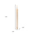 Set of Two Beige Flameless Taper Candles