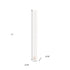 Set of Two White Unscented Flameless Candle Taper Candles