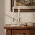 Set of Two White Unscented Flameless Candle Taper Candles