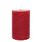 Set of Two Red Unscented Candle Flameless Pillar Candles