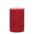 Set of Two Red Unscented Candle Flameless Pillar Candles