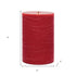 Set of Two Red Unscented Candle Flameless Pillar Candles