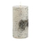 Set of Two Brown And Off White Unscented Candle Flameless Pillar Candles
