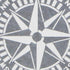 17" X 17" Gray Compass Galvanized Metal And Wood Square Framed Art