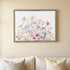 24" X 32" Natural And White Flower Bouquet Metal And Wood Framed Art