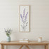 32" X 12" Natural White And Lavender Floral Wood Framed Art