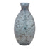 Set of Three Blue And Gray Seeded Glass Table Vases