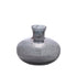 Set of Three Blue And Gray Seeded Glass Table Vases