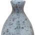 Set of Three Blue And Gray Seeded Glass Table Vases