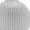Set of Four Natural And Off White Ceramic Bud Vases With Sculptural Details