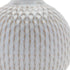 Set of Four Natural And Off White Ceramic Bud Vases With Sculptural Details