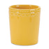Set of Two Pink And Yellow Ceramic Rectangular Cachepots