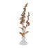 Set of Three Gold And White Ceramic Tabletop Sculpture