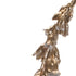 Set of Three Gold And White Ceramic Tabletop Sculpture