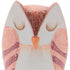 Set of Three Pink And Beige Terracotta Owl Figurines