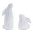 Set of Four White Resin Bunny Rabbit Figurines