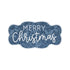 Set of Two Blue And White Christmas Home For The Holidays Wood Wall Decor