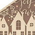 35" X 17" Beige Christmas Advent Calendar Joy to the World Wood Hanging Wall Decor