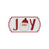 Set of Three White Green And Red Metal Christmas Hanging Text Wall Decor