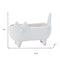 Set of Two White Ceramic 1 Ounce Statue Planters
