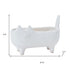 Set of Two White Ceramic 1 Ounce Statue Planters