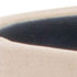 Set of Two Beige And Blue Ceramic 1 Ounce Geometric Round Pot Planters