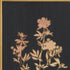 21" X 14" Gold And Black Flower Bouquet Wood Framed Art
