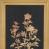 21" X 14" Gold And Black Flower Bouquet Wood Framed Art
