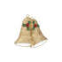 14" X 14" Gold Metal Christmas Bells Hanging Dimensional Sculpture