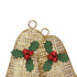 14" X 14" Gold Metal Christmas Bells Hanging Dimensional Sculpture