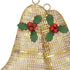 14" X 14" Gold Metal Christmas Bells Hanging Dimensional Sculpture