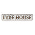 7" X 36" Gray Lake House Galvanized Metal Wall Decor