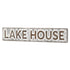 7" X 36" Gray Lake House Galvanized Metal Wall Decor