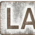 7" X 36" Gray Lake House Galvanized Metal Wall Decor