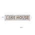 7" X 36" Gray Lake House Galvanized Metal Wall Decor