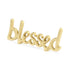 8" Gold Cast Iron Blessed Hand Painted Tabletop Sculpture