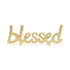 8" Gold Cast Iron Blessed Hand Painted Tabletop Sculpture
