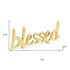 8" Gold Cast Iron Blessed Hand Painted Tabletop Sculpture