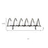 10" Black Metal Centerpiece Candelabra Candle Holder
