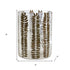 8" Clear And Green Botanical Leaf Glass Tabletop Pillar Candle Holder