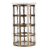 12" Gold Lattice Iron And Glass Tabletop Pillar Candle Holder