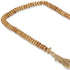 36" Brown Rope And Wood Hand Painted Decorative Tassel