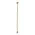 36" Brown Rope And Wood Hand Painted Decorative Tassel