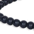 24" Dark Blue Wood Hand Painted Decorative Tassel
