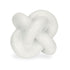 5" White Resin Knot Tabletop Sculpture